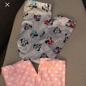 2T Disney Minnie Mouse Baby Girl Leggings